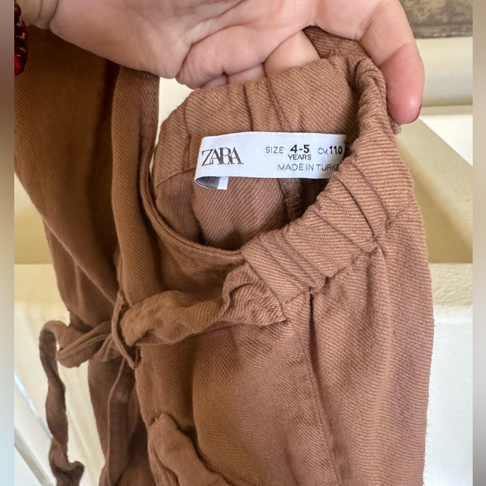 Beautiful ZARA Camel Color  Jumpsuit - Picture 2 of 2